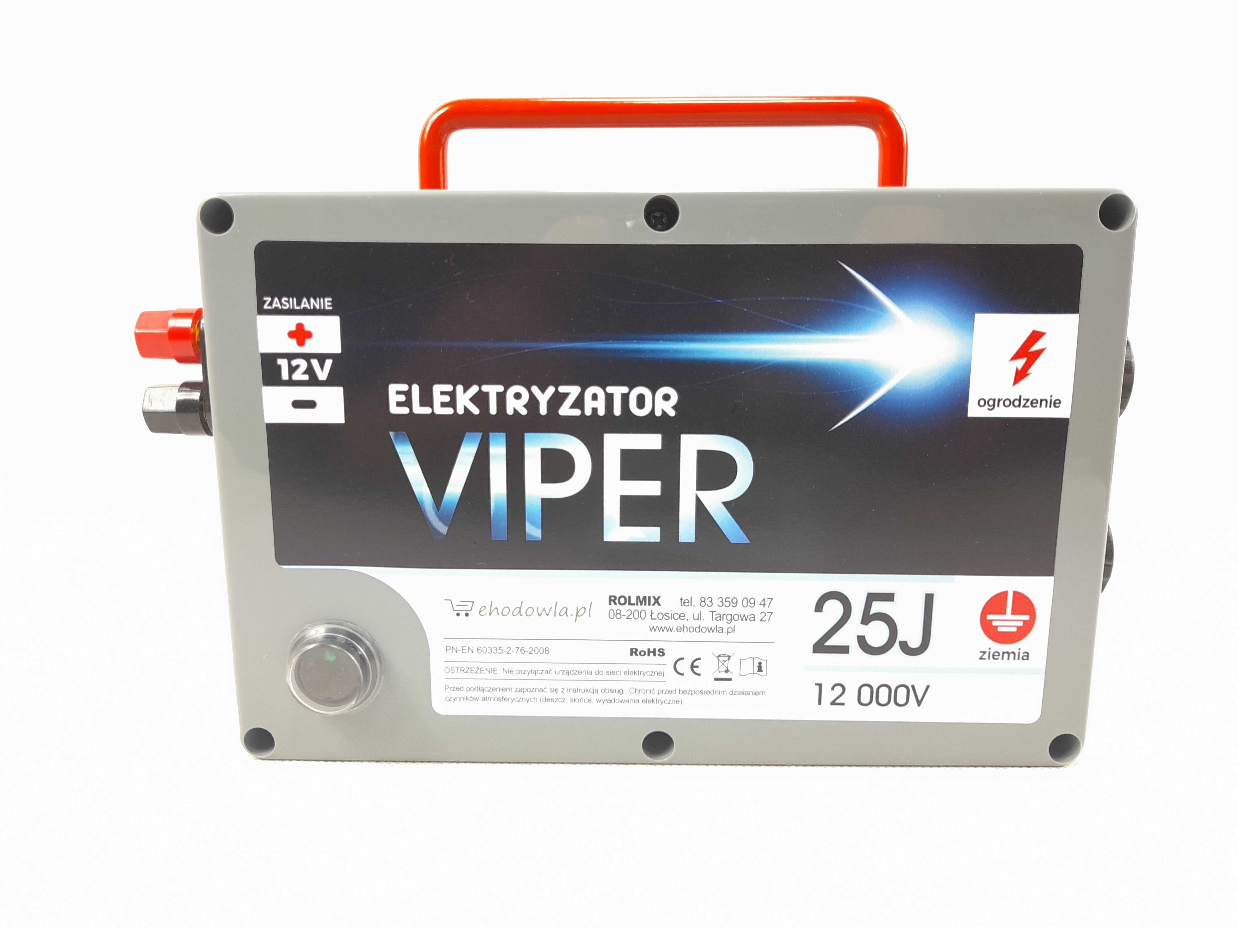 Elektryzator pastuch elektryczny VIPER 25J 12 000V