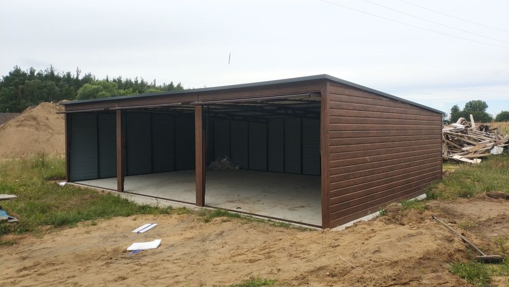 Nowoczesny Garaż 9x5 9x6 4x6 5x6 6x6 7x6 8x6 trzystanowiskowy