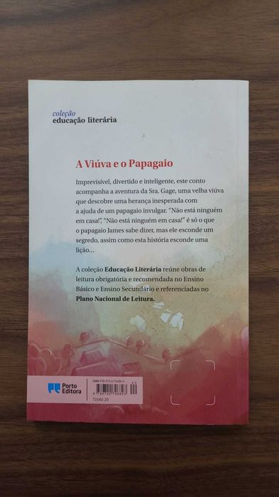 Livro A Viúva e o Papagaio PNL 5 ano