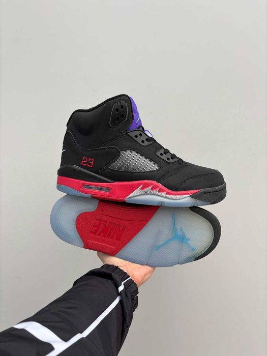 Мужские кроссовки Nike Air Jordan 5 Retro Black Red 40-45 Новинка! Топ