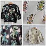 Zestaw bluz roz. 98, Lindex, H&M, smoki, robale, bluza