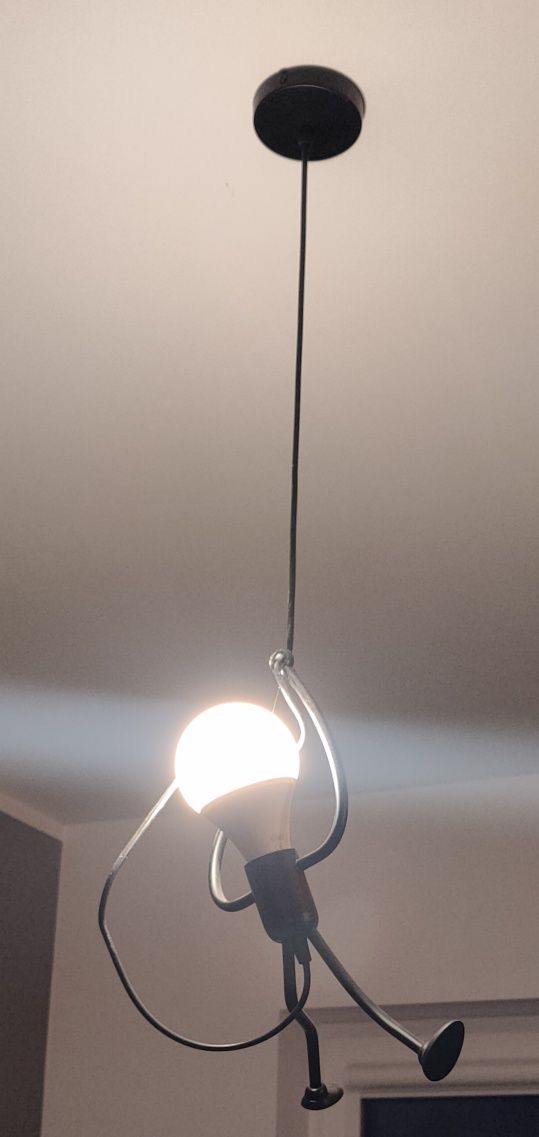 Żyrandol, lampa loft, human, ludzik. Minimalizm. Stan bardzo dobry