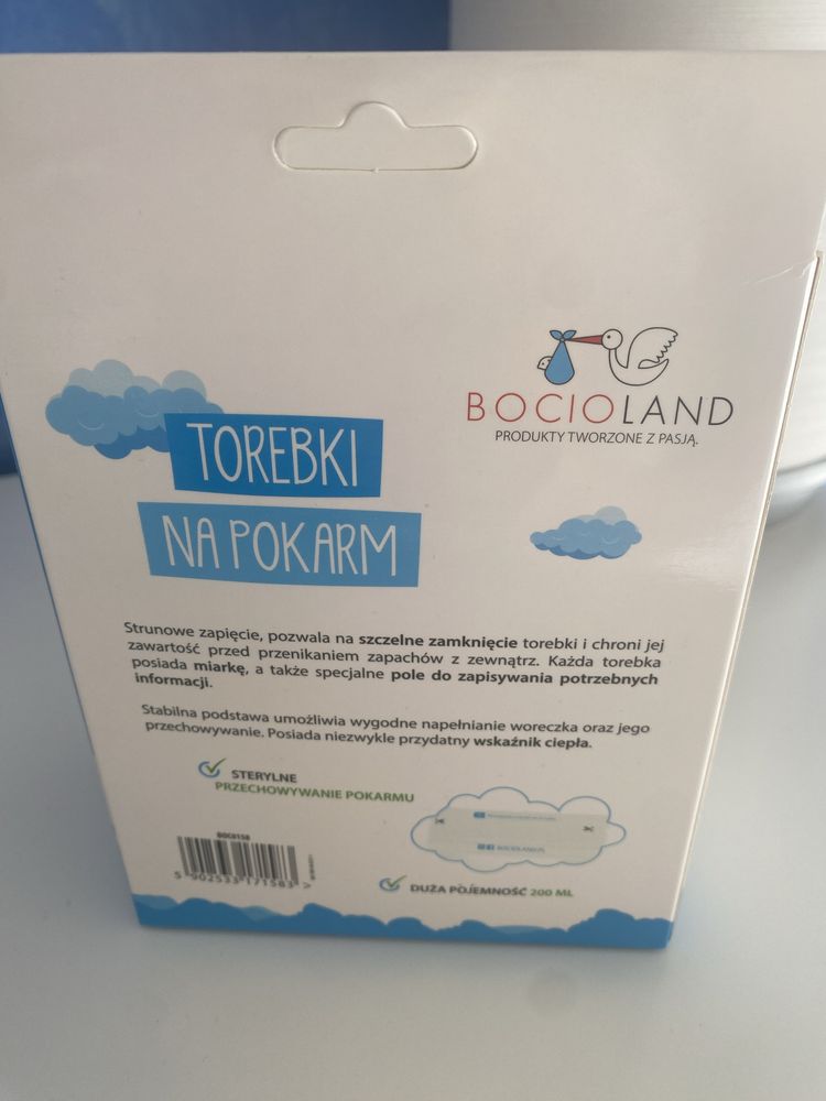 Torebki na pokarm 200 ml Bocioland 27 szt.