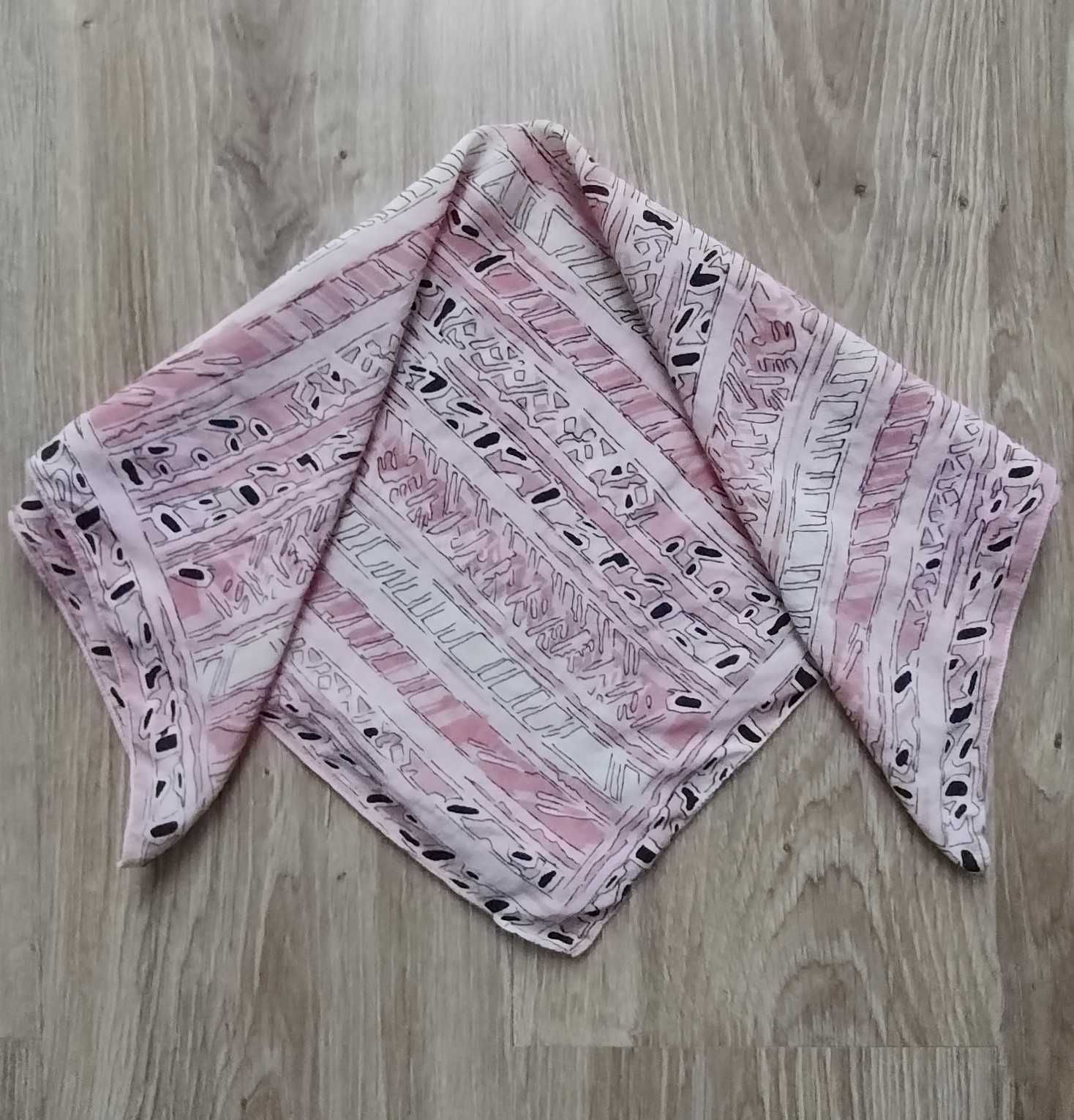 Jedwabna apaszka 100% jedwab silk pastelowa ideał