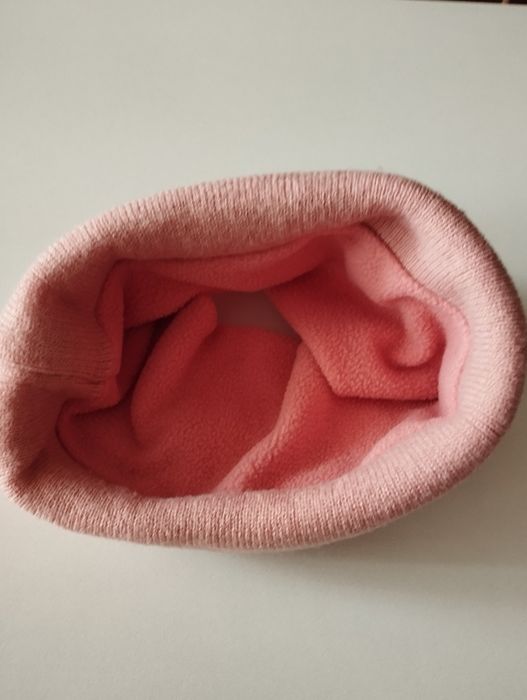 Хомут-баф на шию рожевий в'язаний,демисезонний чорний.