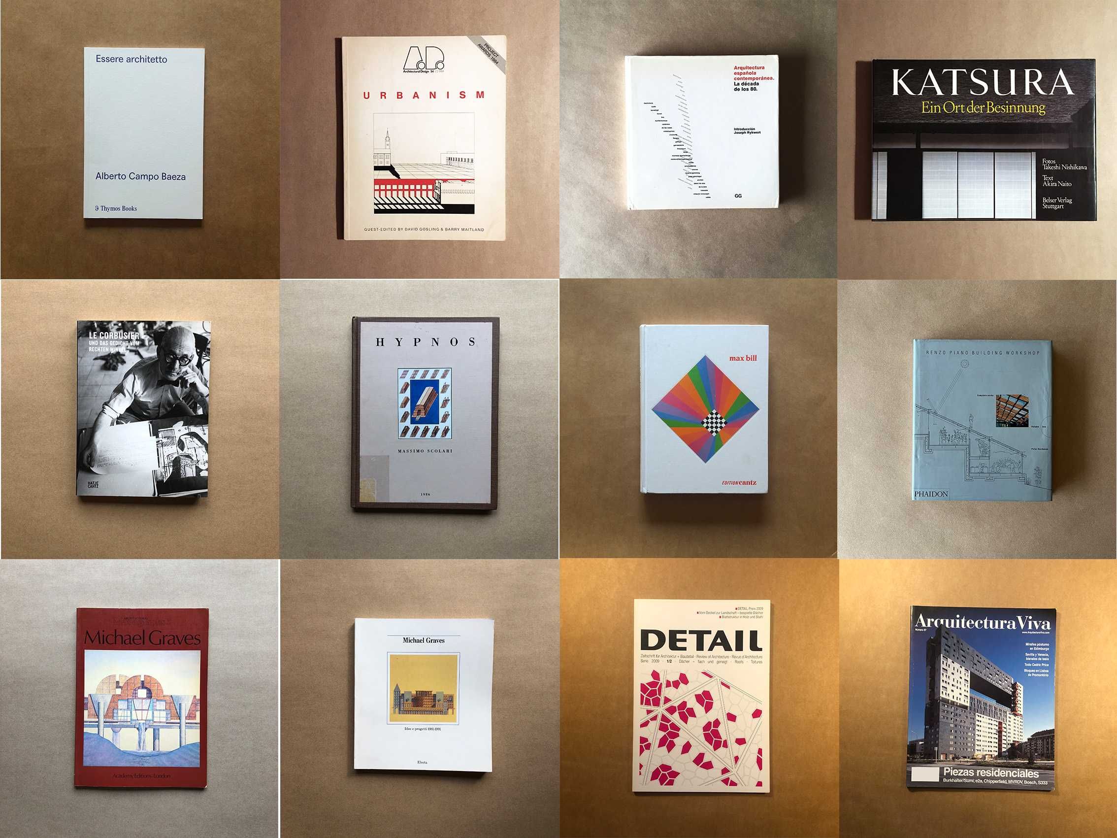 Livros Arquitectura - Siza, Souto Moura, Mies, Corbusier, Chipperfield