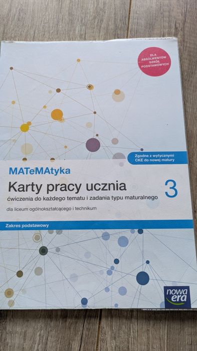 Karty pracy ucznia klasa 3 zakres podstawowy Nowa Era