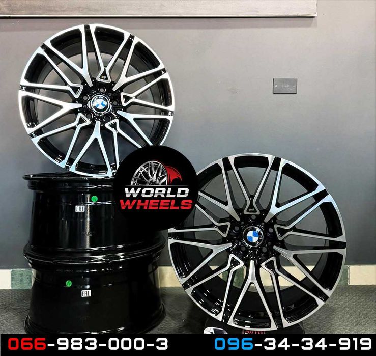 Диски R20 R21 5x120 BMW X5 X6 E70 F15 E71 F16 818 стиль різноширокі