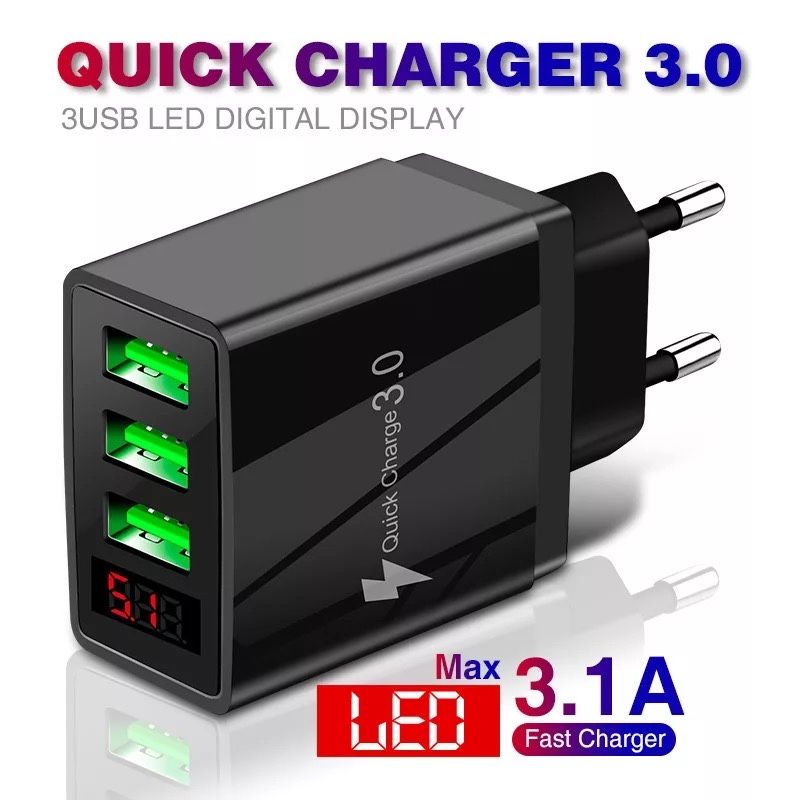 Carregador Rápido 36w multiUSB Novo