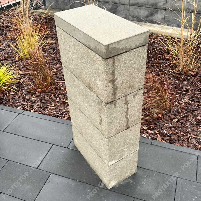 pustak ogrodzeniowy bloczek słupek podmurówka palisada przęsło brama