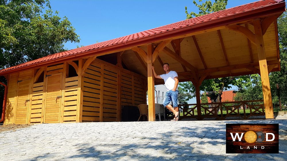 Wiata zadaszenie altana poliwęglan ruchome deseczki uslugi stolarskie