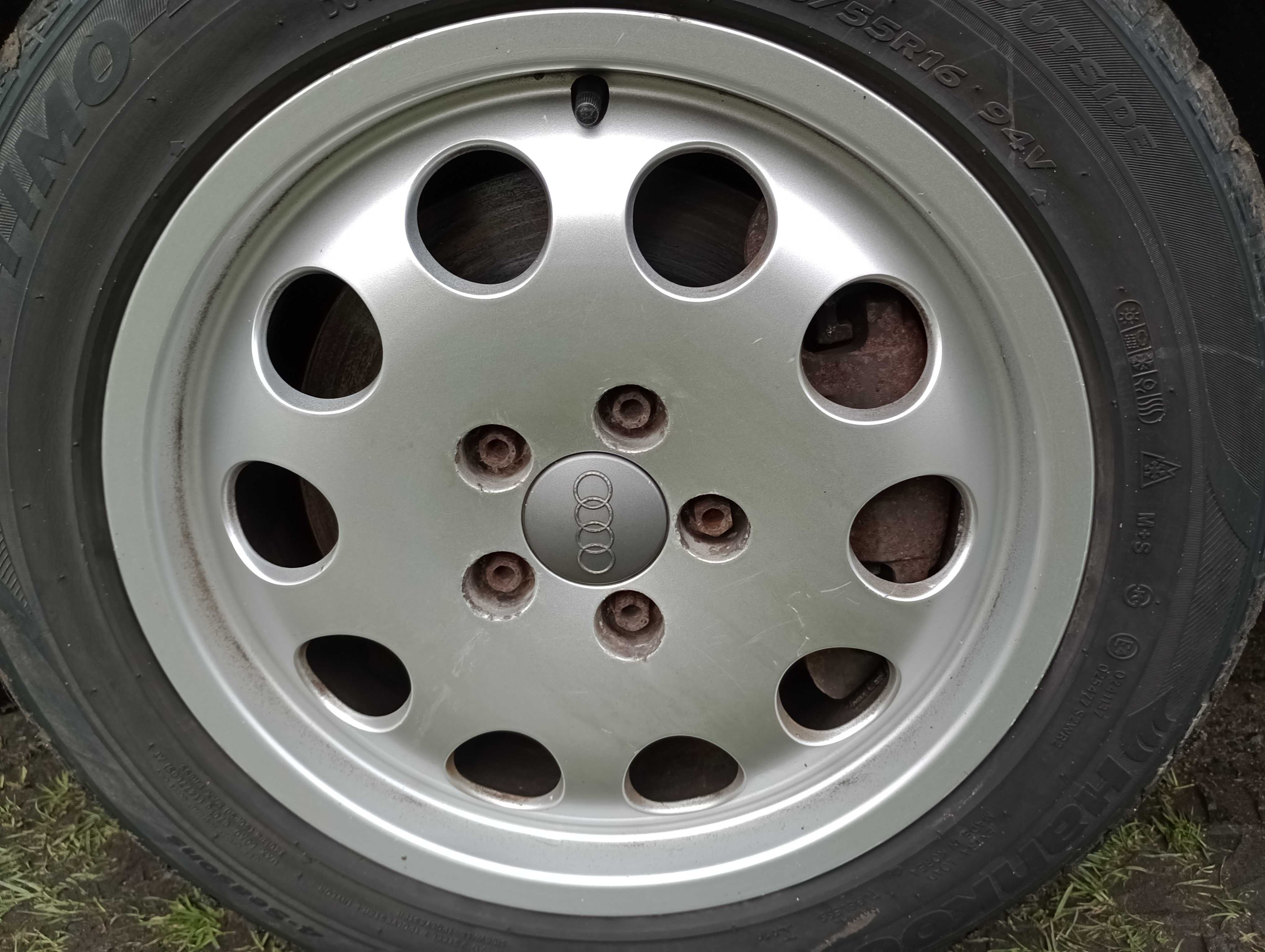 Alufelgi 16 cali 5x112 Audi A6 C5 A4 VW Seat Skoda opony caloroczne