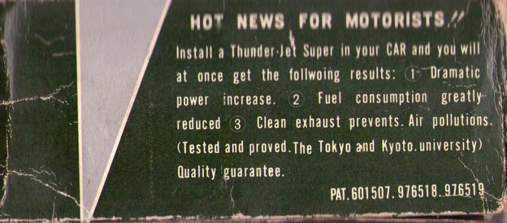 Injector electronico p/ automóvel Thunder Jet Super nunca usado