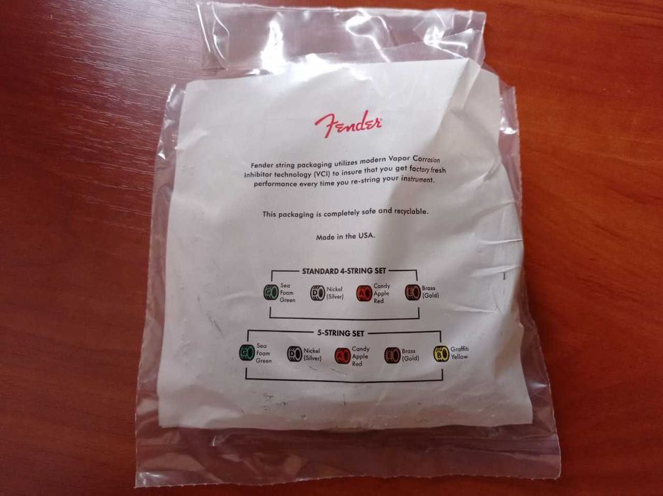 Продам струни для бас-гітари FENDER 8250-5M