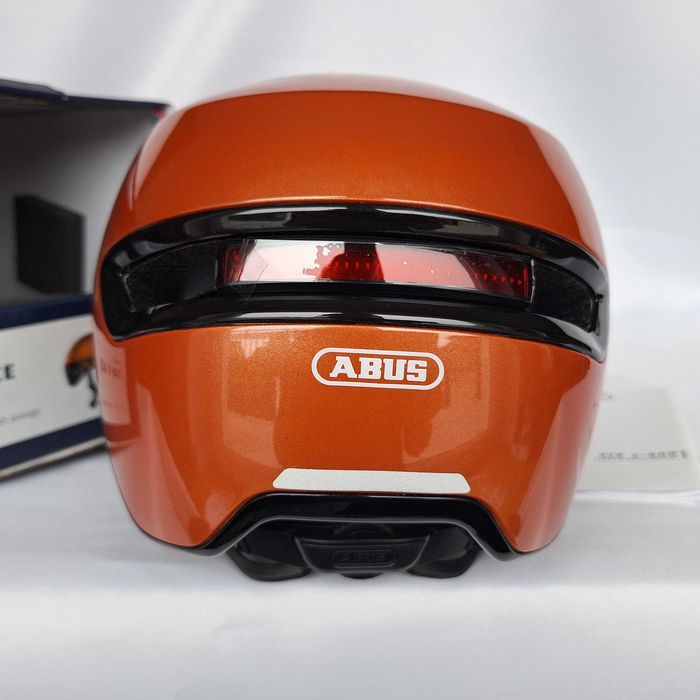 Kask rowerowy Abus Urban Hud-y Ace LED Goldfish Orange M 54-58cm