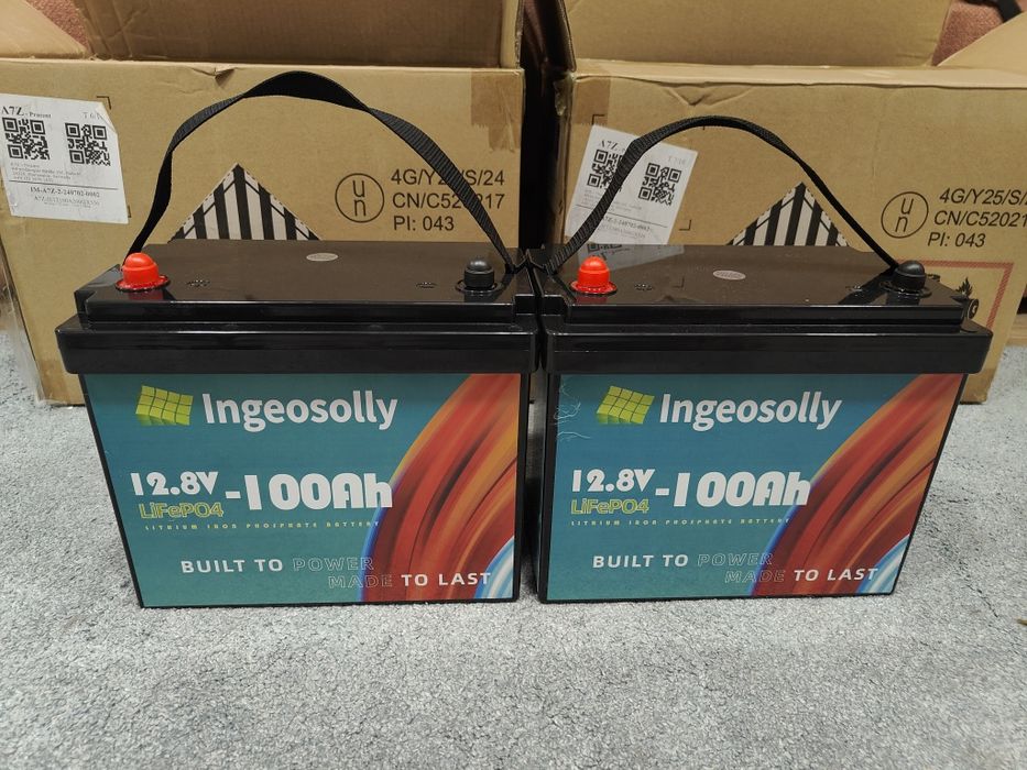 Аккумулятор lifepo4 Ingeosolly 12.8V 100A + зарядка в подарок