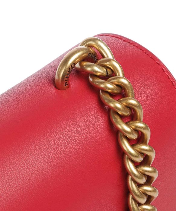 PINKO damska torebka listonoszka Love one Classic RED