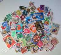 Lote de 500 selos todos diferentes de vários países