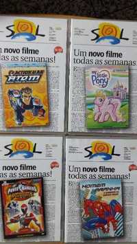 DVD Novos • Homem Aranha • Action Man • My Little Pony (1€ unidade)