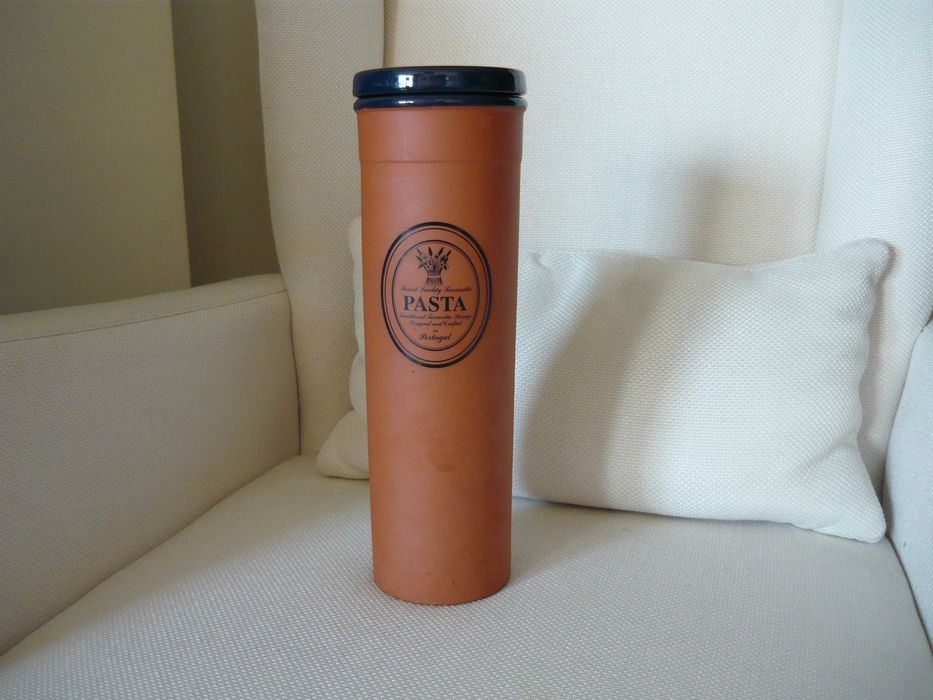 Caixa tubular para esparguete em barro - nova