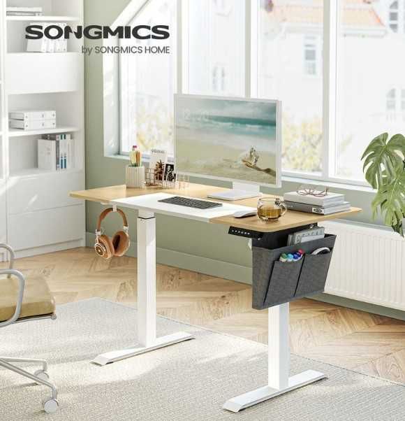 Biurko z elektrycznie regulowaną wysokością, ergonomiczne regulowane