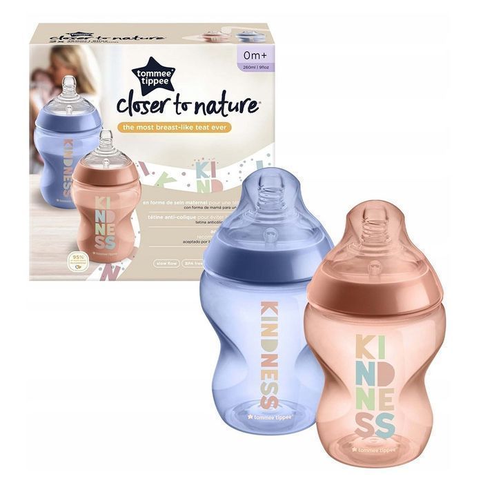 Butelka Tommee Tippee Closer To Nature Kindness 0m+ - 2x260ml