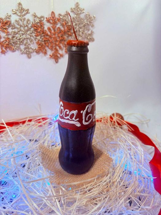 Świeczka z wosku pszczelego Coca Cola