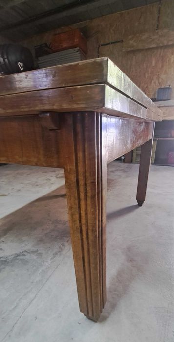 Mesa antiga cozinha / sala carvalho francês anos 40