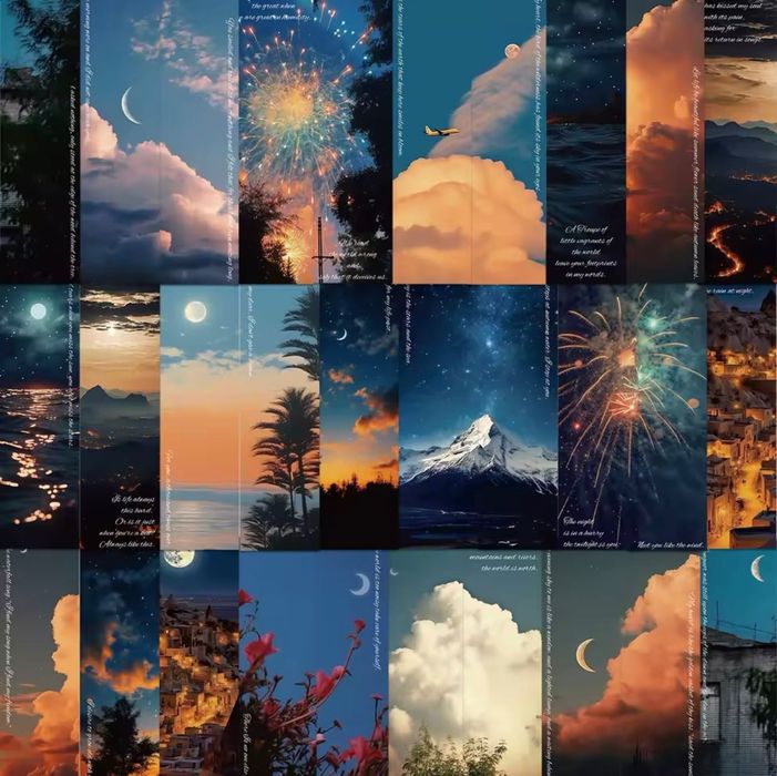 Закладинки для книг картонні набором 30 шт / закладки для книг