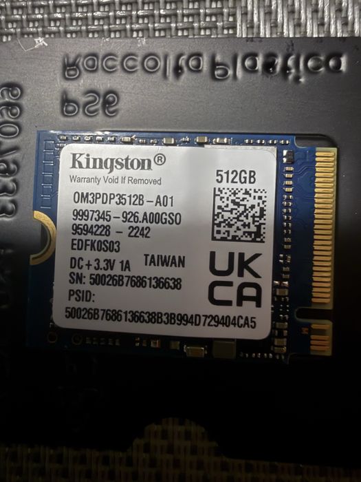 SSD M2 2230 NVMe Kingston 512gb