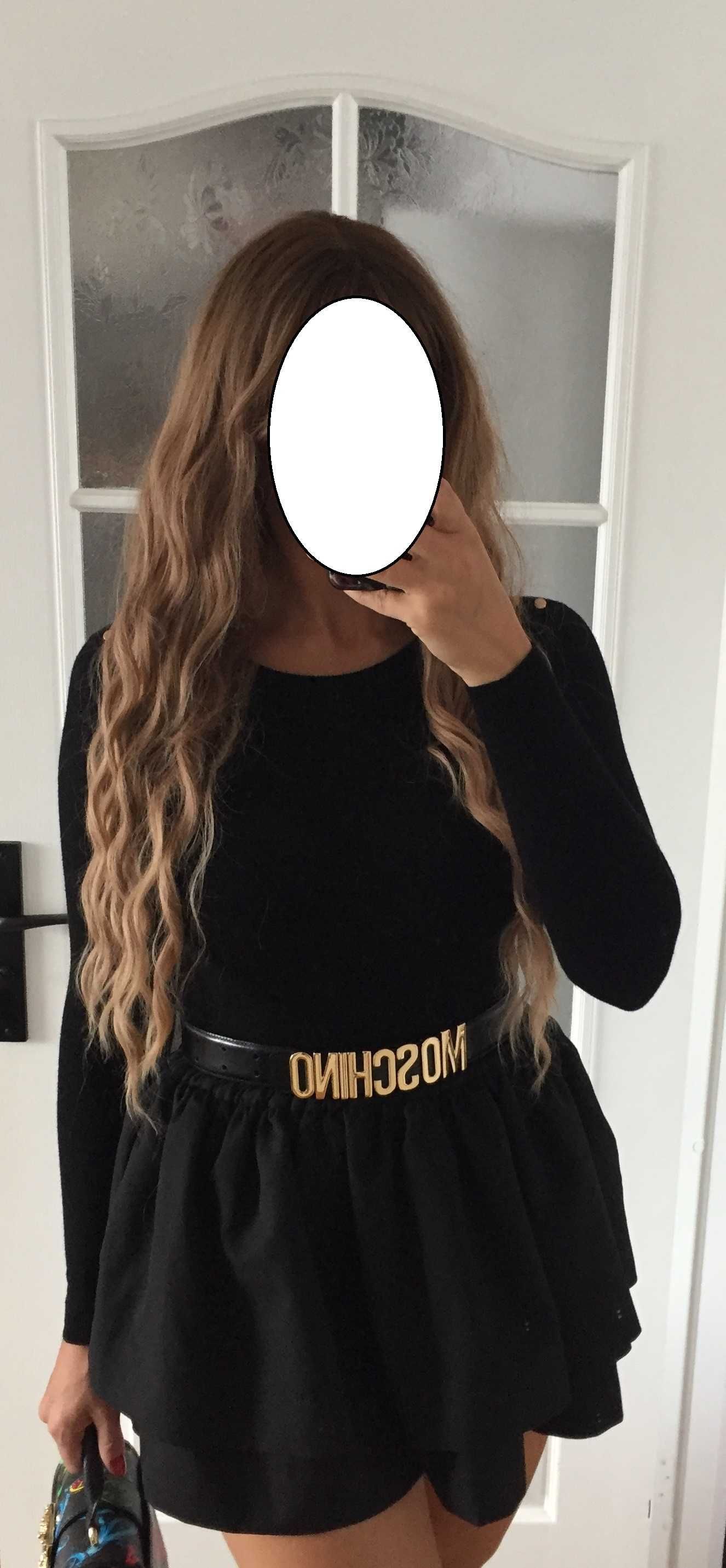 Skórzany pasek Moschino oryginalny