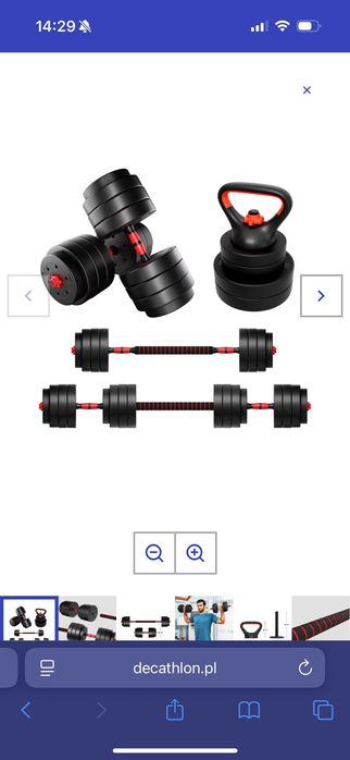 Zestaw regulowanych hantli bitumicznych