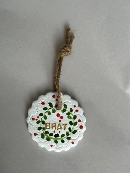 Prezent dla brata brat rodzeństwo ozdoba na choinkę bombka zawieszka