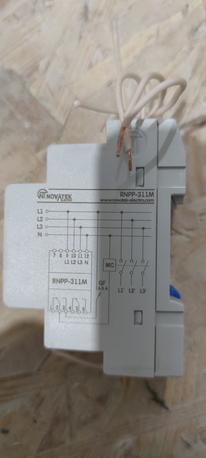 Реле напруги трифазне Новатек РНПП-311М