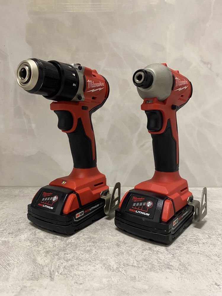 Milwaukee 3692-22CT шуруповерт та імпакт тестований привезено з США