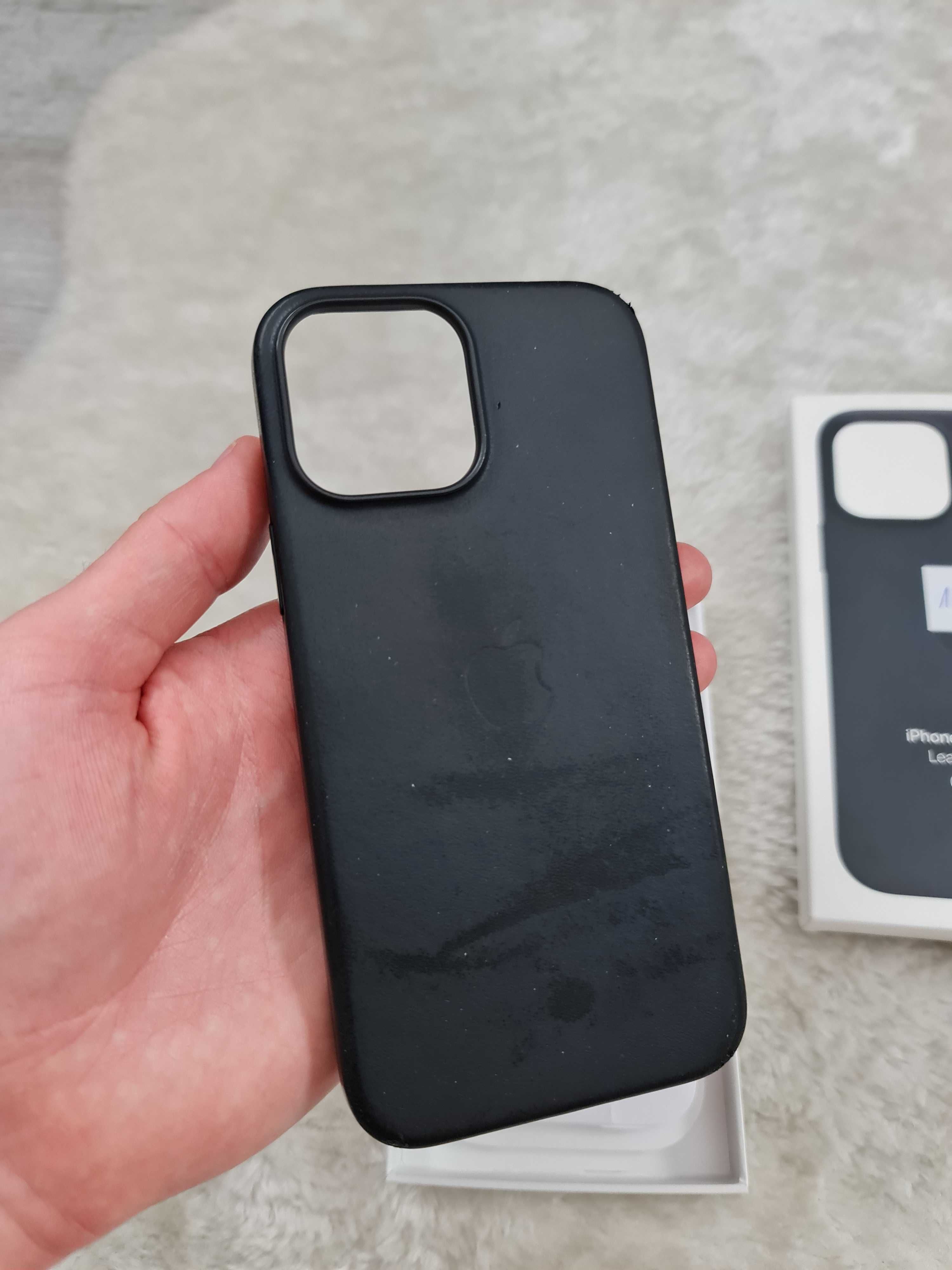Etui , Case MagSafe iPhone 13 Pro Max Leather Skórzane Apple