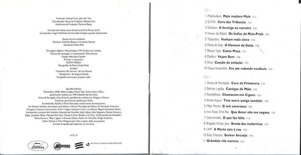 Filhos da Madrugada - - - - - Vários - - - - - 2 X CD