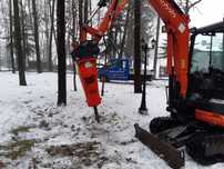 Roboty ziemne, kucie betonu