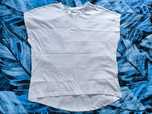 Biała koszulka t-shirt typu kimono Cropp