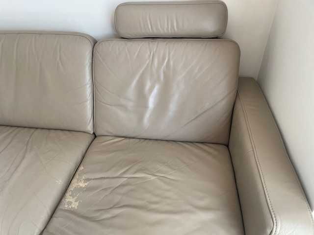 Narożnik skórzany + stolik kawowy - używany