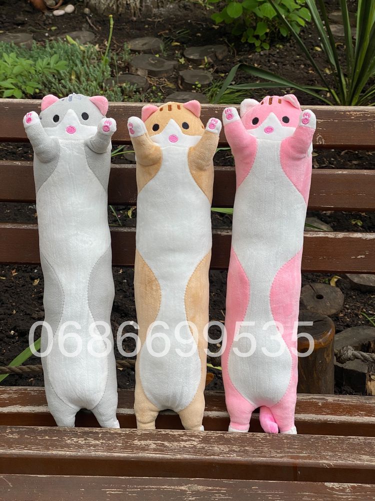 Кот батон 50,70,90,110,130 см , кот обнимашка, кіт батон