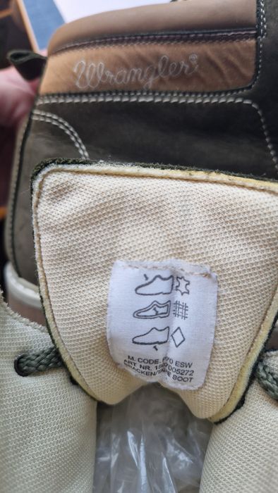 Trapery Wrangler roz. 37 nowe USA skóra