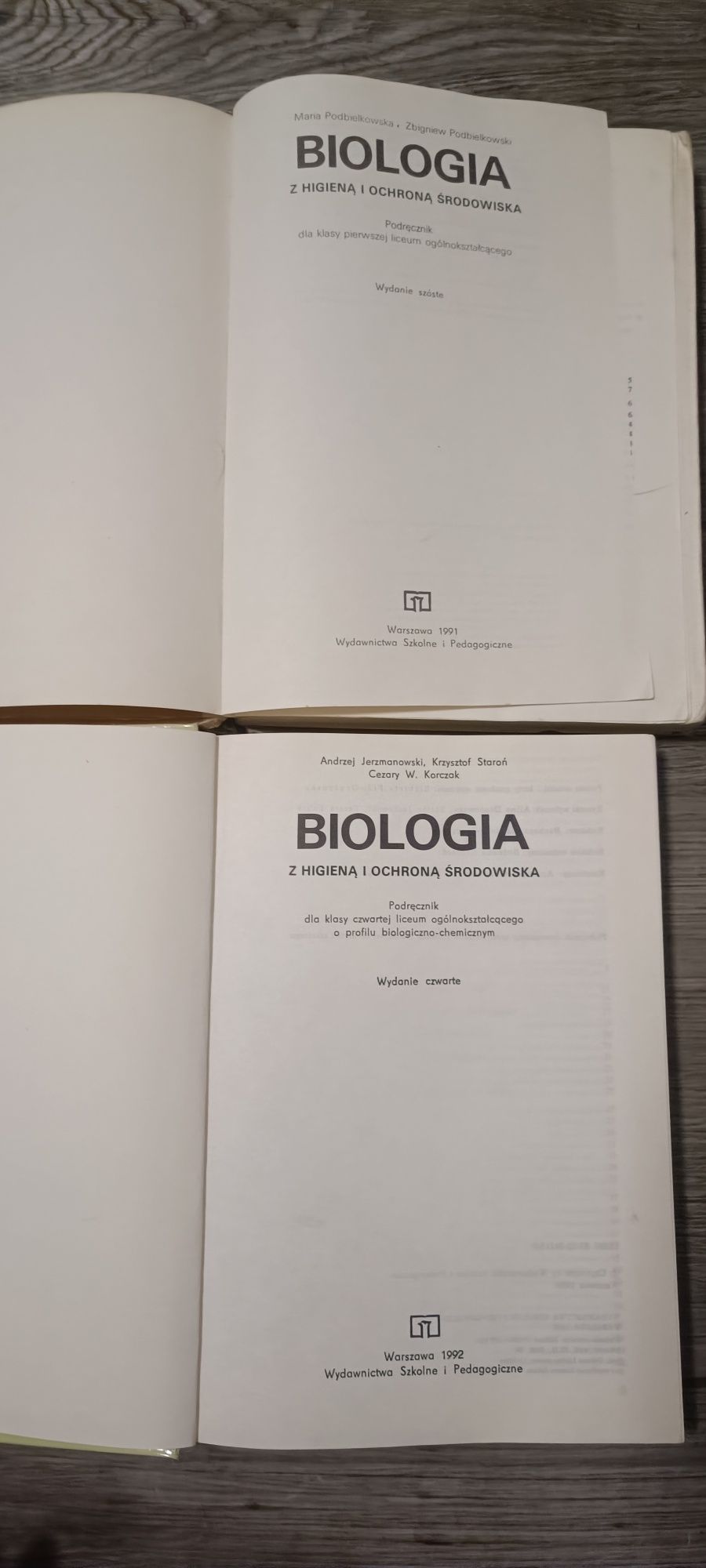 Stare podręczniki z biologii