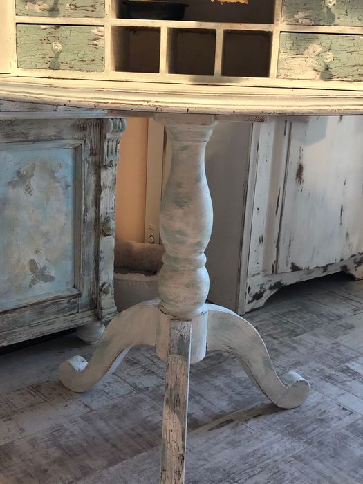 Sekretarzyk biurko Shabby chic Prowansja