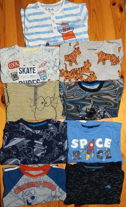 Bluzka,  kpl  12 szt ,  rozm. 110, paka chłopięca, zestaw + GRATISY