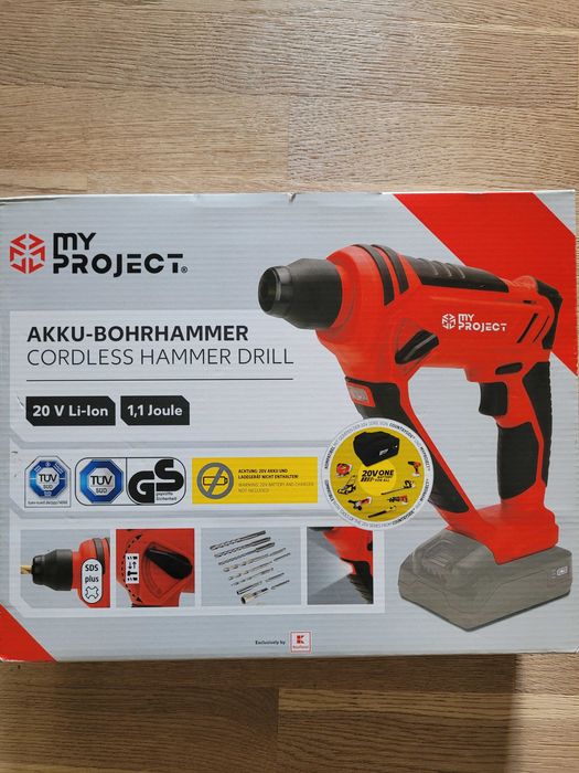 Bezprzewodowa wiertarka udarowa MyProject 20 V