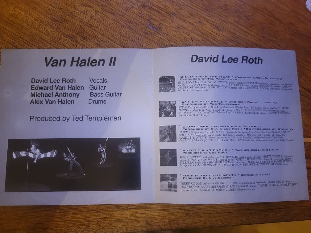 CD Van Halen II/David Lee Roth Gold 1998 CD-Maximum