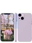 Etui iPhone 14 silikonowe + szkło hartowane Miękkie cienkie, fioletowe