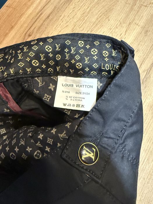 Spodnie Eleganckie Meskie Louis Vuitton Czarne rozm 30/34