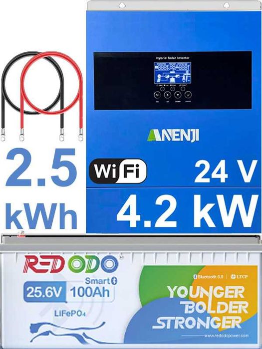 Нові LiFePo4 24V 100aH та 12V 300aH акумулятори залізофосфатні